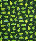Green Playful Turtles Novelty Cotton Fabric