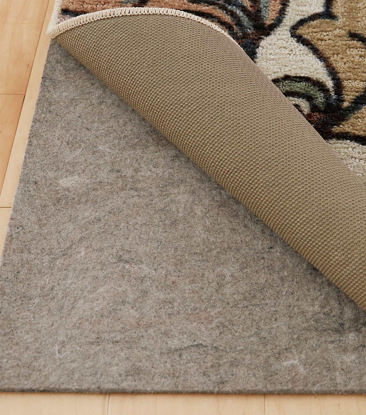 Dual Surface 1/4 Inch Rug Pad Gray 6' X 9'